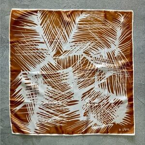 Scarves by Vera Vintage Vera Neumann Scarf Palm Leaves Bold Print 100% Acetate